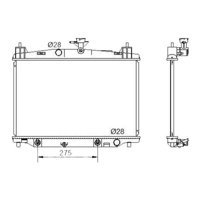 Protex Radiator RADMZ208P
