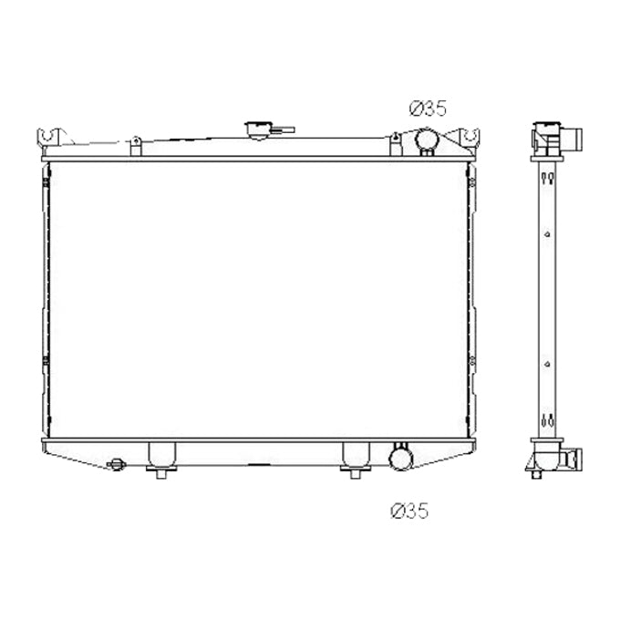 Protex Radiator RADN121P