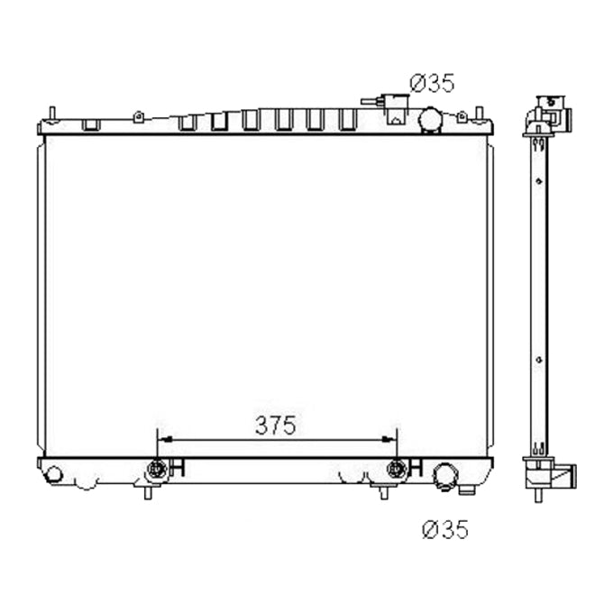 Protex Radiator RADN153P