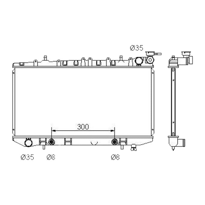 Protex Radiator RADN160P
