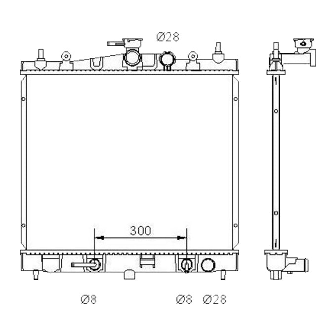 Protex Radiator RADN167P