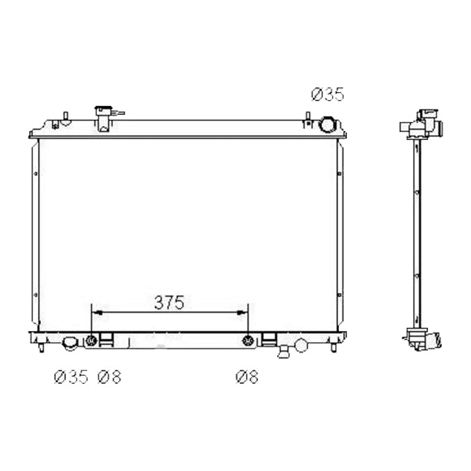 Protex Radiator RADN283P