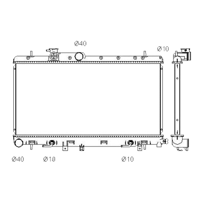 Protex Radiator RADSU110P