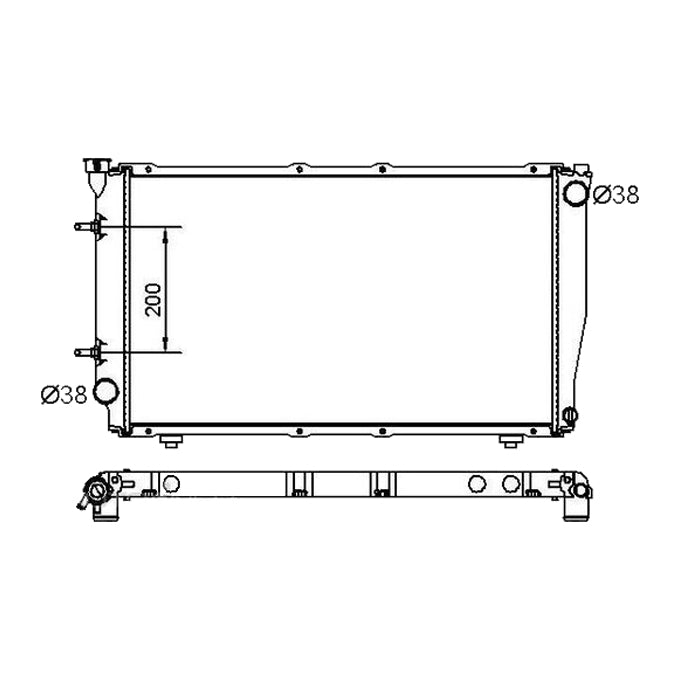 Protex Radiator RADSU221P