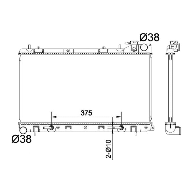 Protex Radiator RADSU348P