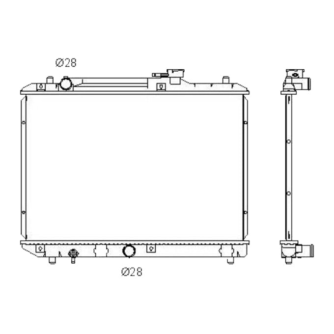 Protex Radiator RADSZ195P