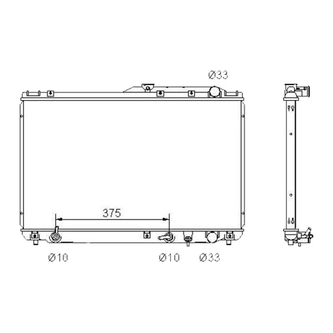 Protex Radiator RADT038P