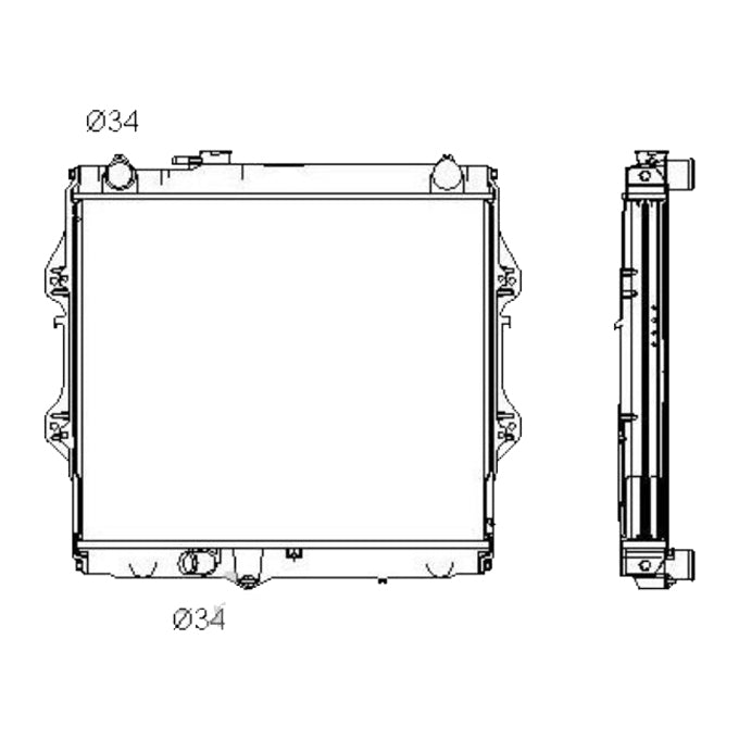 Protex Radiator RADT124P