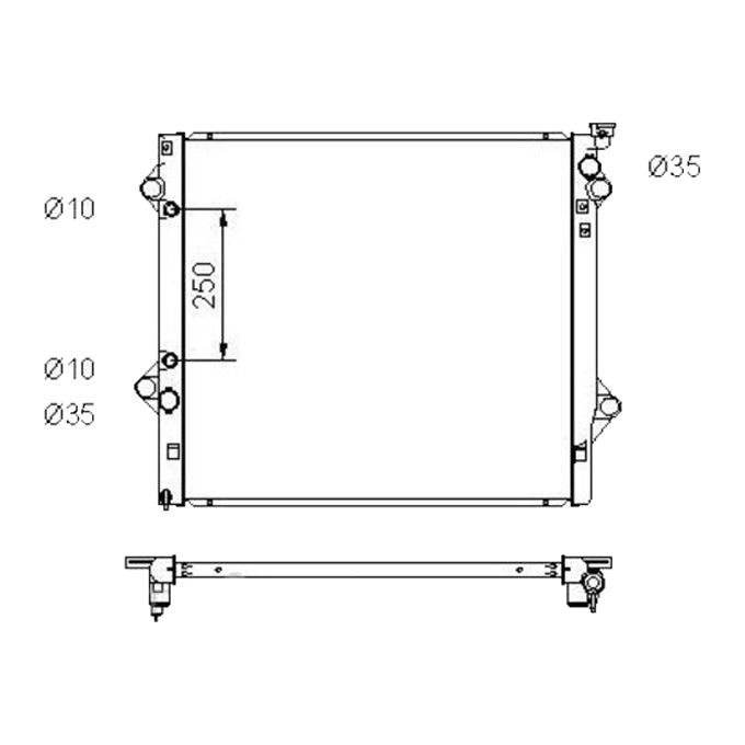 Protex Radiator RADT166P