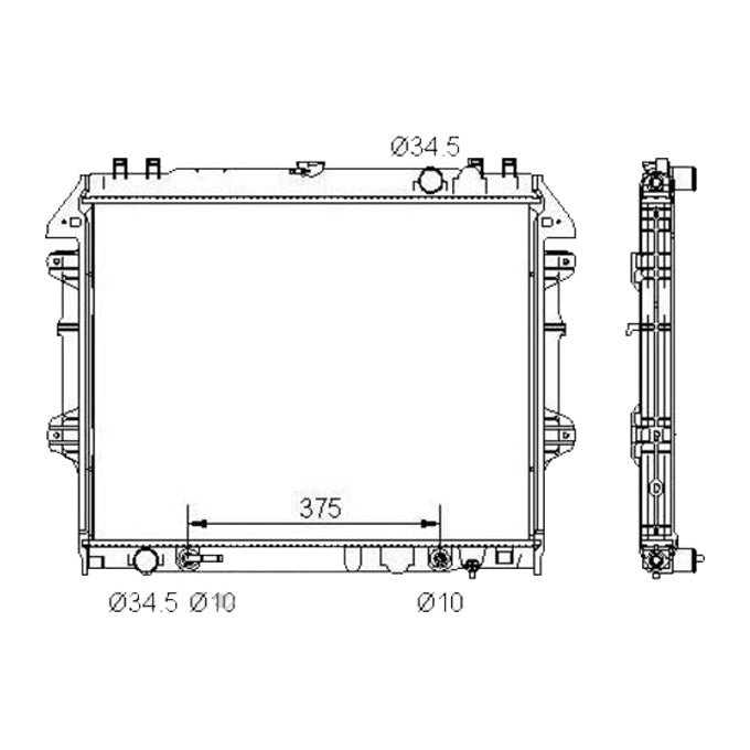 Protex Radiator RADT212P