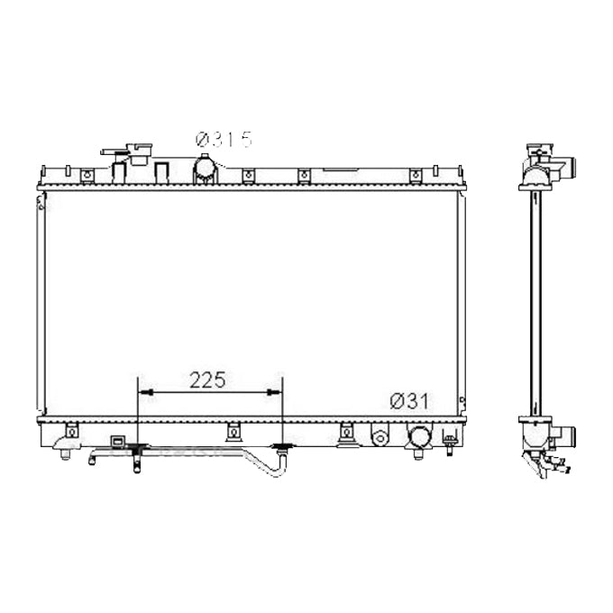 Protex Radiator RADT281P