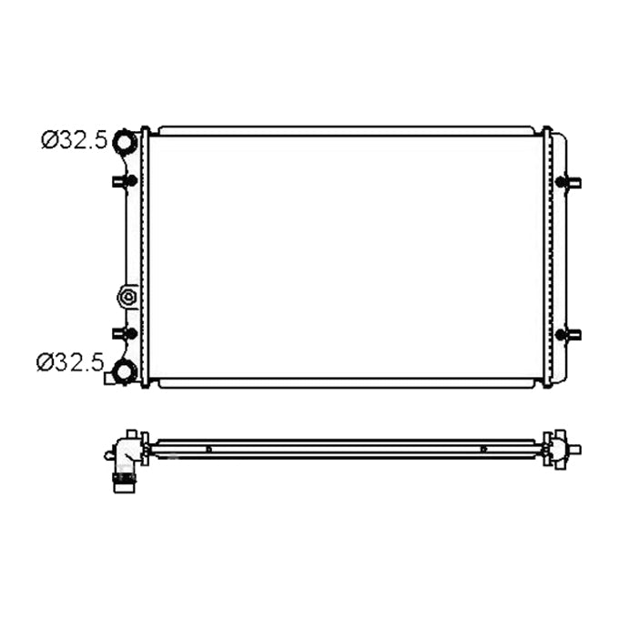 Protex Radiator RADVW210P
