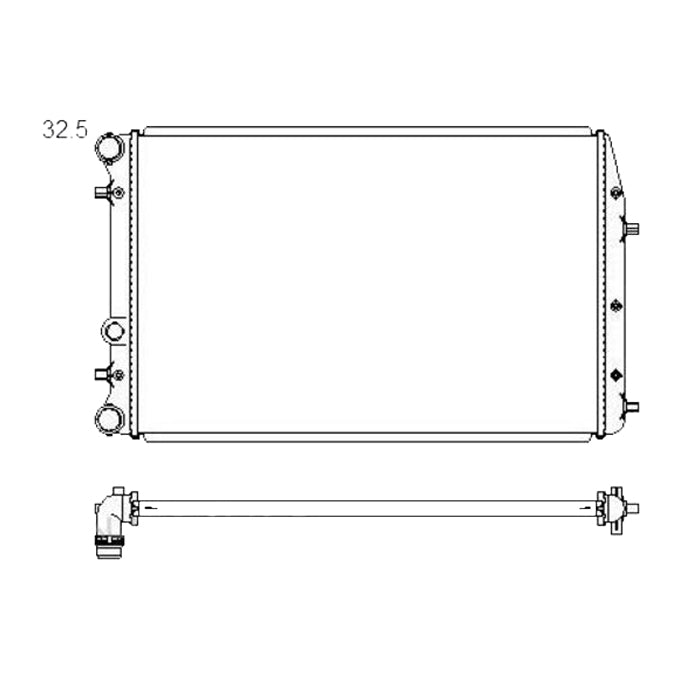 Protex Radiator RADVW262P