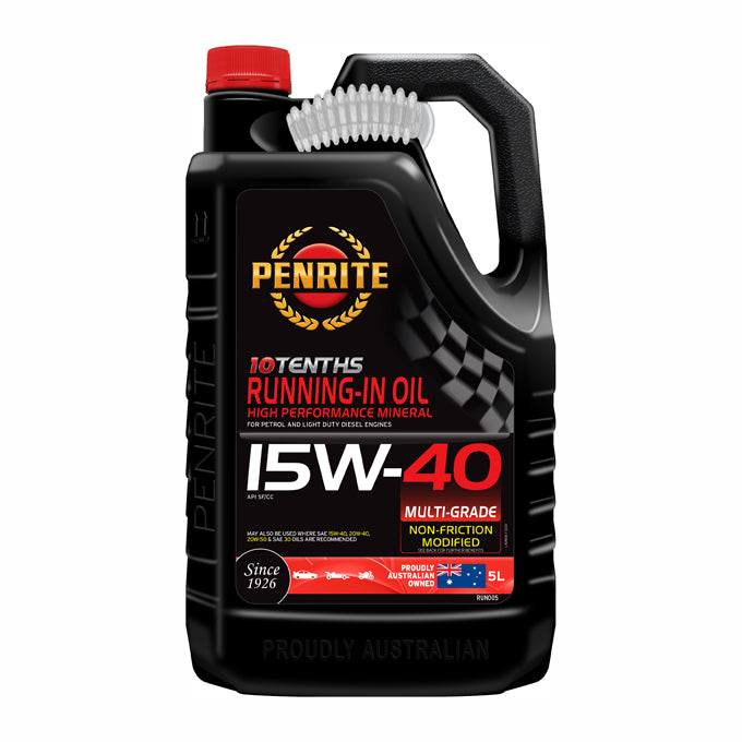 Penrite 10 Tenths Running-In Oil 15W-40 5L - RUN005