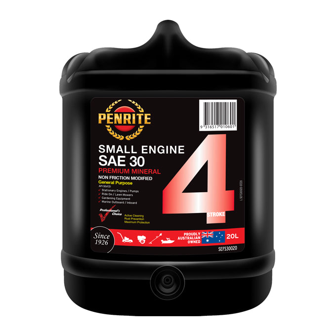 Penrite Small Engine 4 Stroke SAE 30 Mineral 20L - SEFS30020