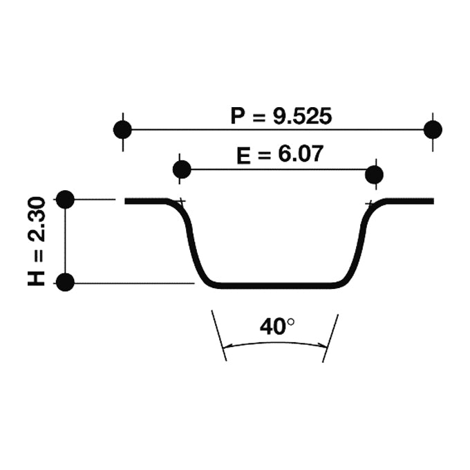 Dayco timing belt SH profile