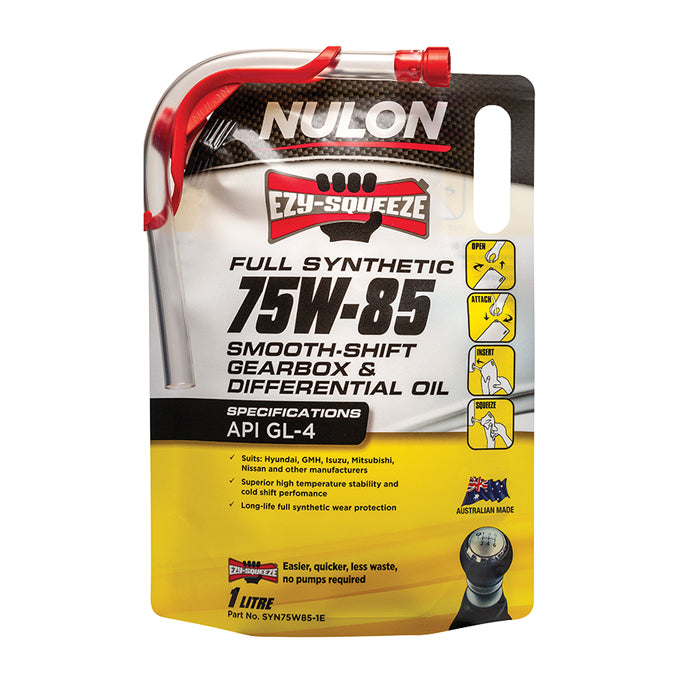 Nulon Full Synthetic Gear & Transaxle Oil 75W-85 1L - SYN75W85-1