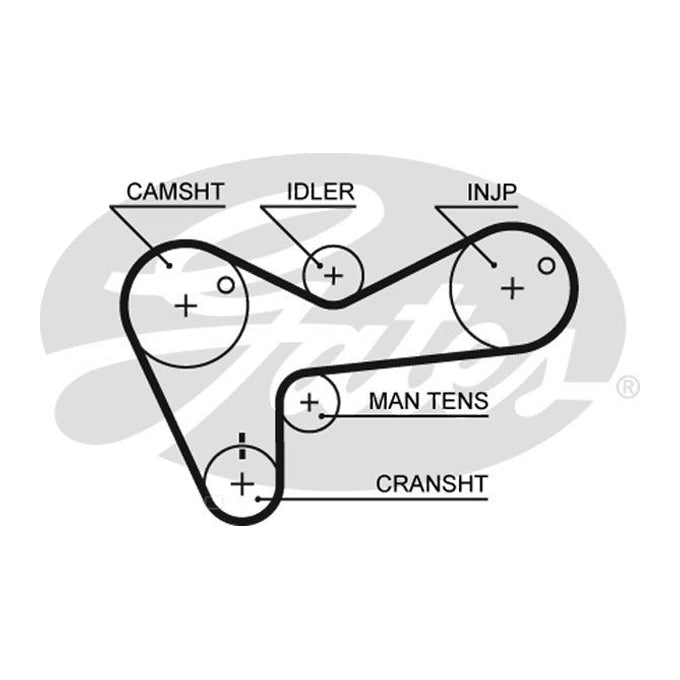 Gates Timing Belt T966
