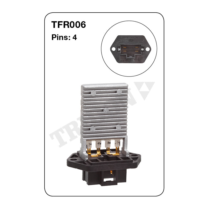 Tridon Heater Fan Resistor TFR006