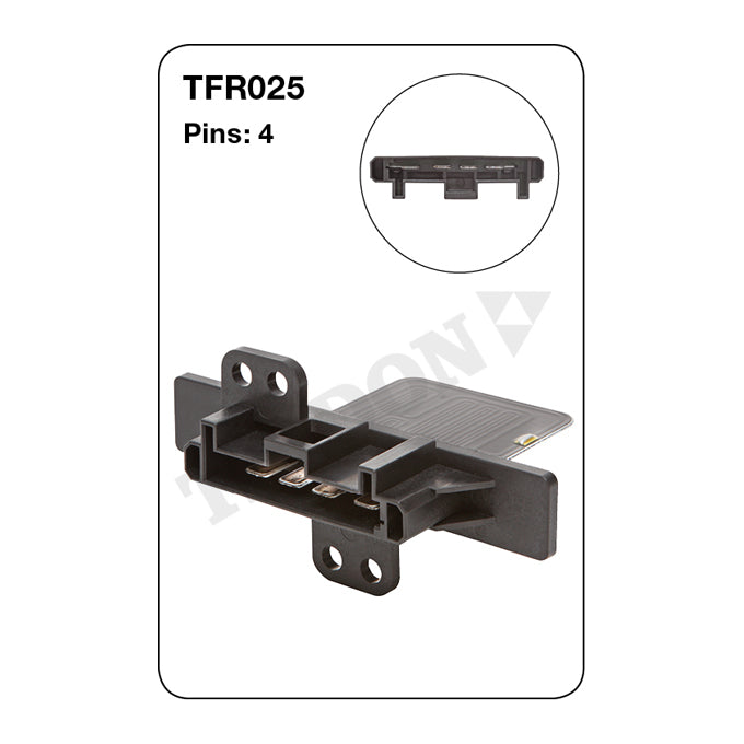 Tridon Heater Fan Resistor TFR025