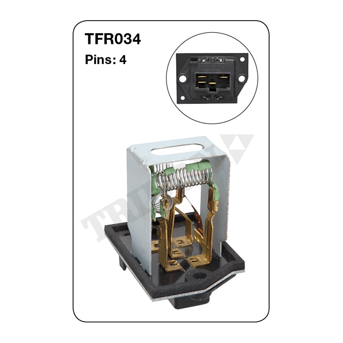Tridon Heater Fan Resistor TFR034