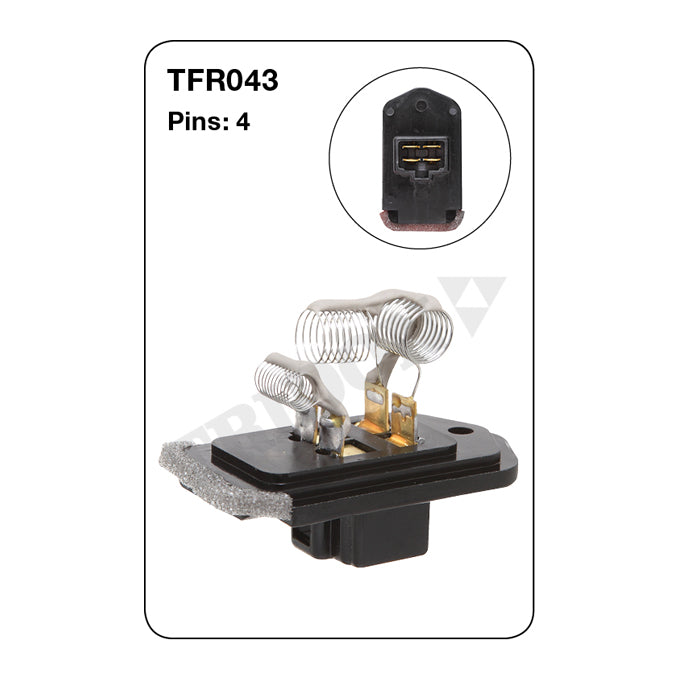 Tridon Heater Fan Resistor TFR043
