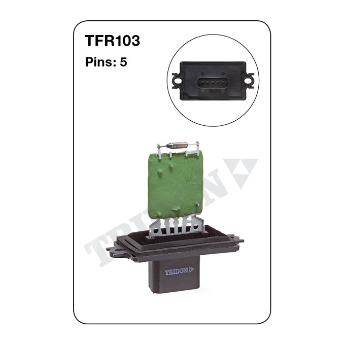 Tridon Heater Fan Resistor TFR103