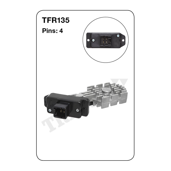 Tridon Heater Fan Resistor TFR135