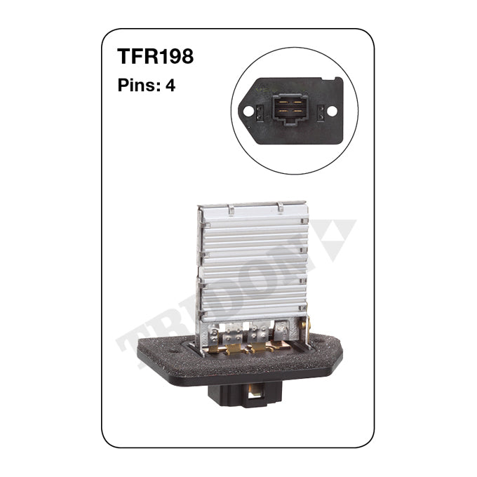 Tridon Heater Fan Resistor TFR198