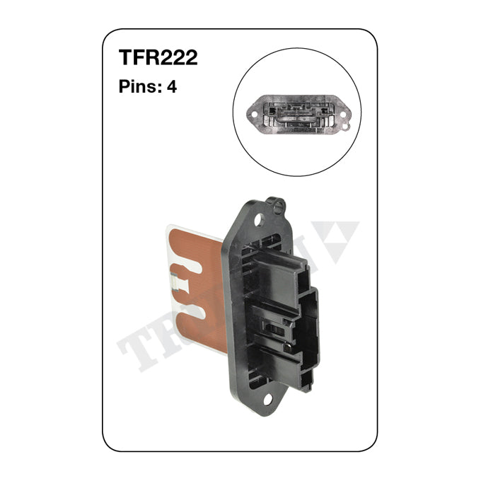 Tridon Heater Fan Resistor TFR222