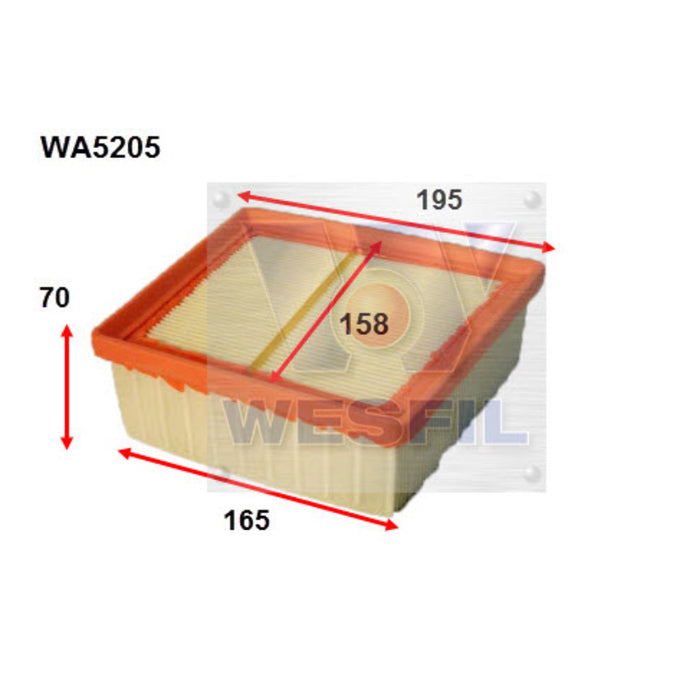 Wesfil Air filter WA5205