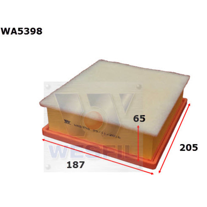 Wesfil Air filter WA5398