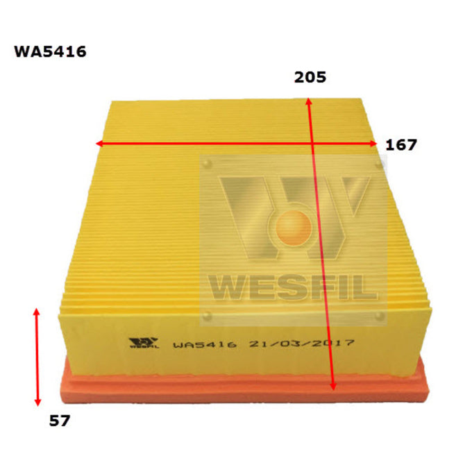 Wesfil Air filter WA5416