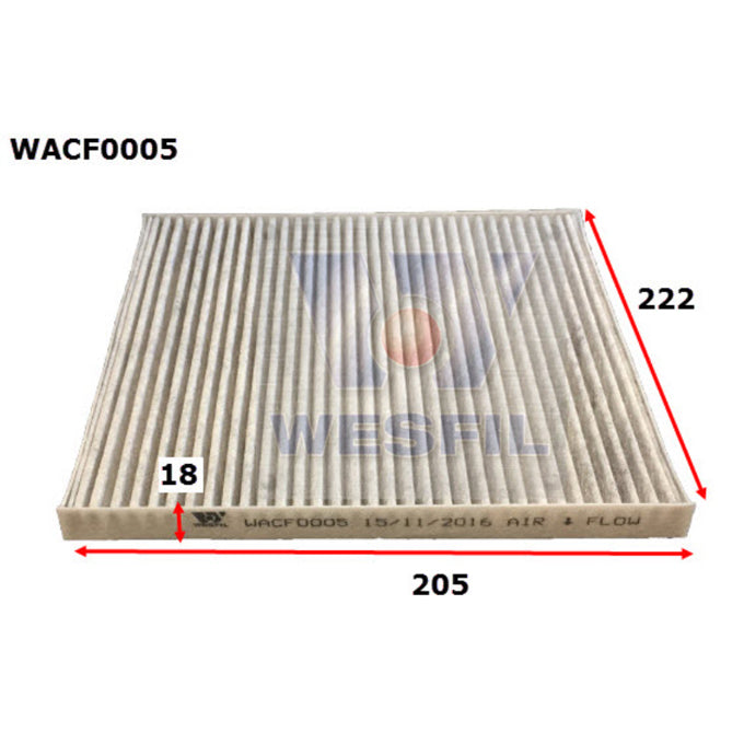 Wesfil Cabin Air Filter WACF0005