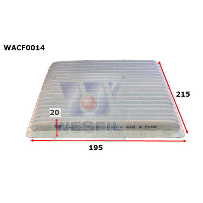 Wesfil Cabin Air Filter WACF0014