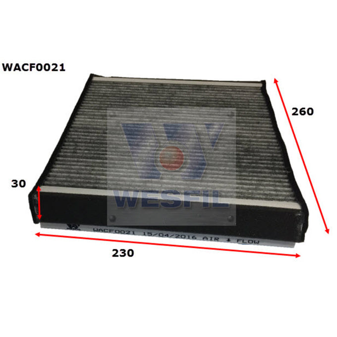 Wesfil Cabin Air Filter WACF0021