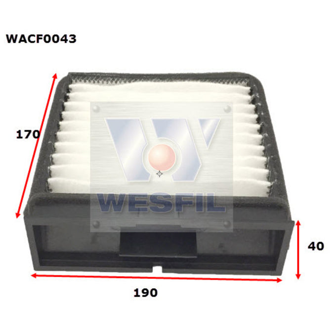 Wesfil Cabin Air Filter WACF0043