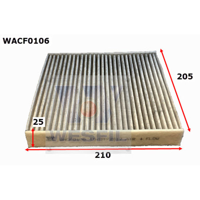 Wesfil Cabin Air Filter WACF0106
