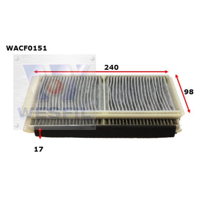 Wesfil Cabin Air Filter WACF0151