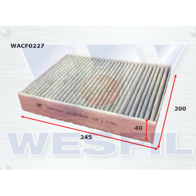 Wesfil Cabin Air Filter WACF0227