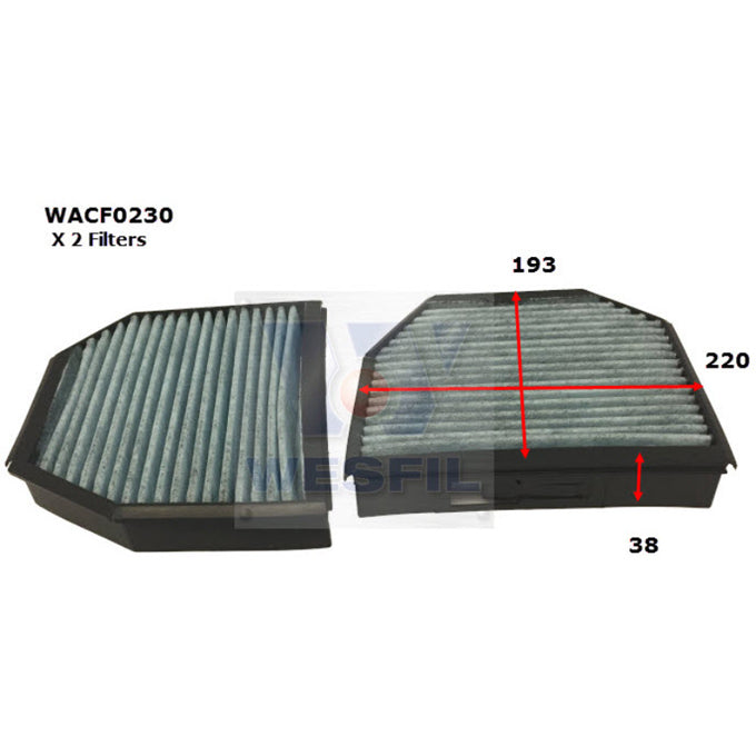 Wesfil Cabin Air Filter WACF0230