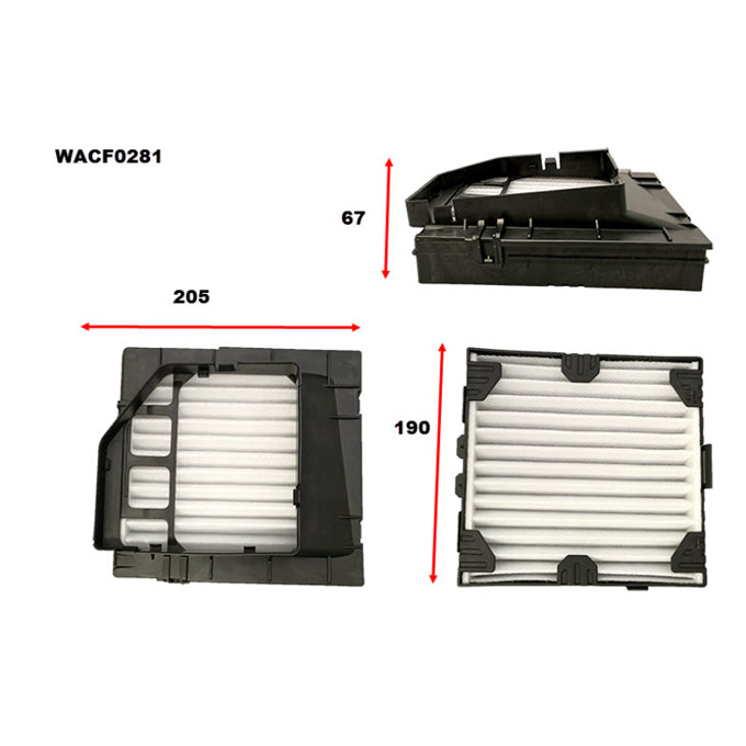 Wesfil Cabin Air Filter WACF0281