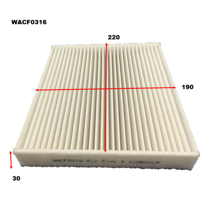 Wesfil Cabin Air Filter WACF0316