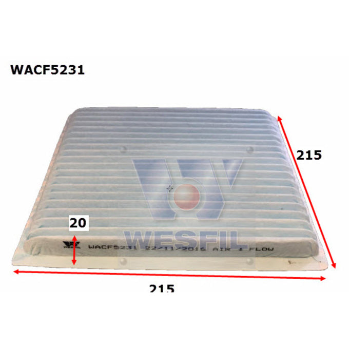 Wesfil Cabin Air Filter WACF5231