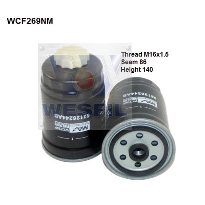 Wesfil Diesel Fuel Filter WCF269NM