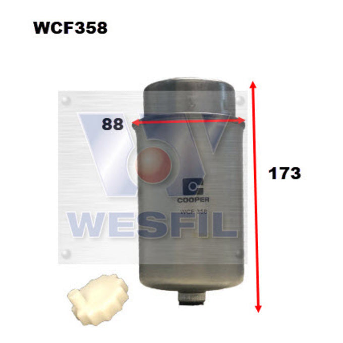 Wesfil Diesel Fuel Filter WCF358