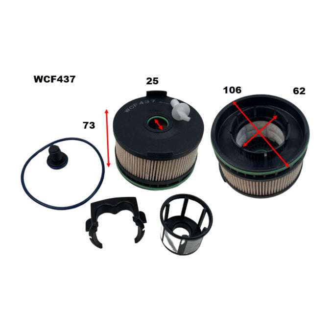 Wesfil Diesel Fuel Filter WCF437