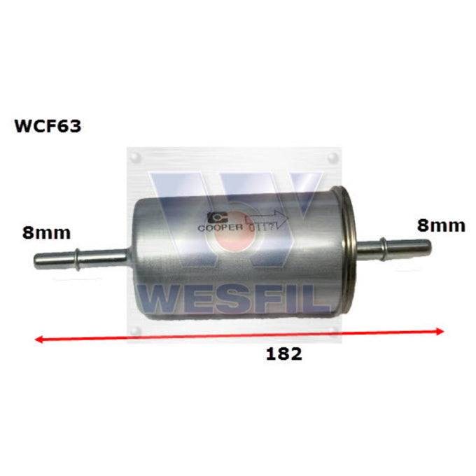 Wesfil EFI Fuel Filter WCF63