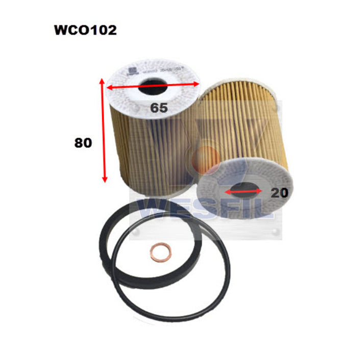 Wesfil Oil Filter WCO102