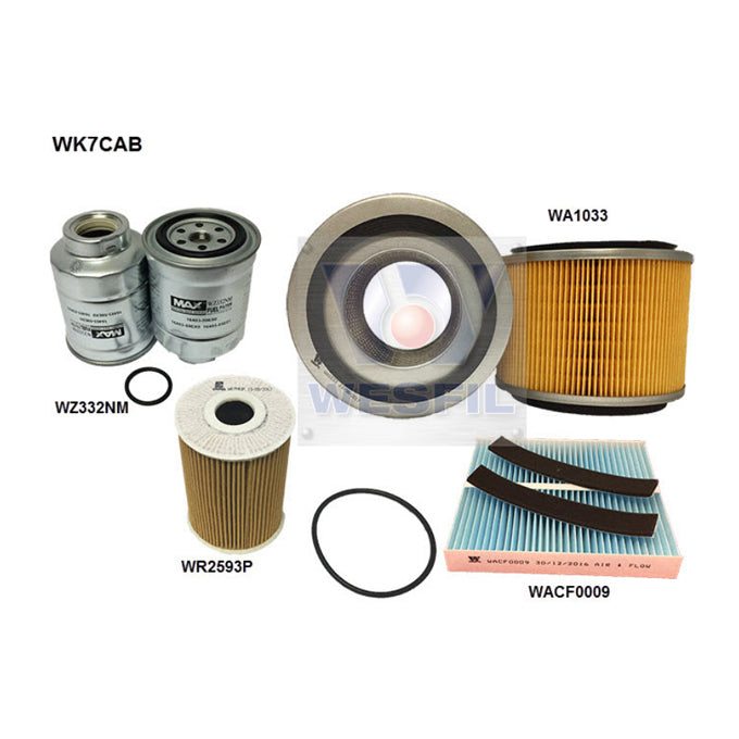 Wesfil Filter Service Kit WK7CAB